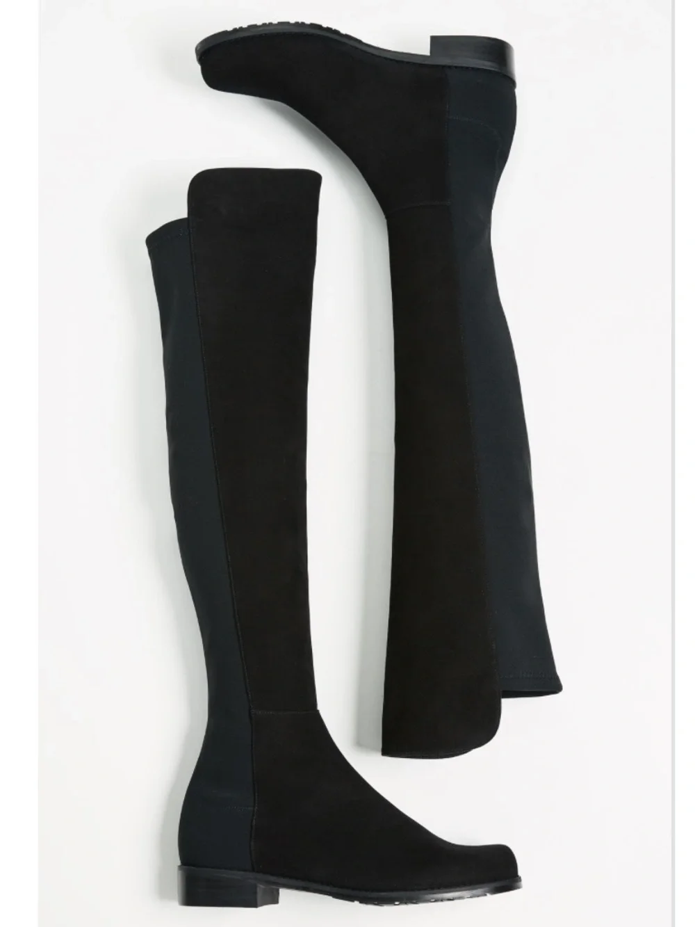 Stuart Weitzman 5050 Black Suede Over-the-Knee OTK Boots Size 6